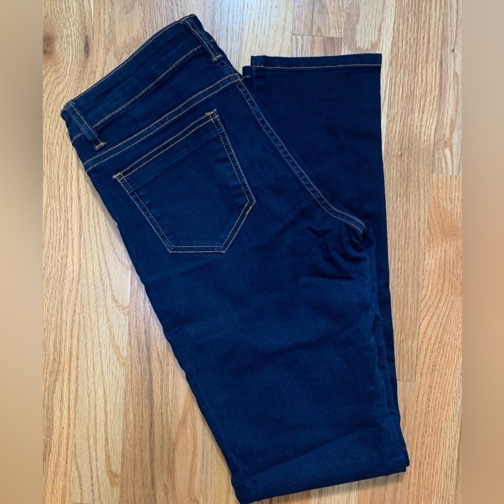 Cello Jeans Womens Size 11 Skinny Leg Slim Blue  Darkwash Jeans Casual Bikercore